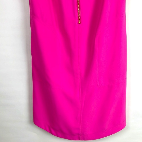 Trina Turk gorgeous pink dress size XS zipper in the front and 2 side pockets - Picture 6 of 7